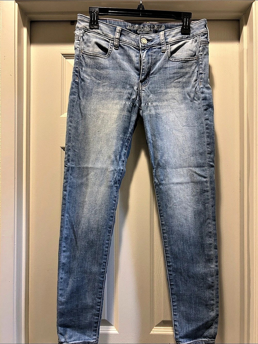 American Eagle Super Stretch Skinny Jeans in Blue
